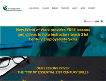 Tablet Screenshot of newworldofwork.org
